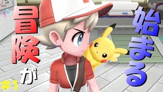 【#1】始めてからワクワクが止まらなさすぎて....【ポケモン】【Let's Go ピカチュウ】【イーブイ】