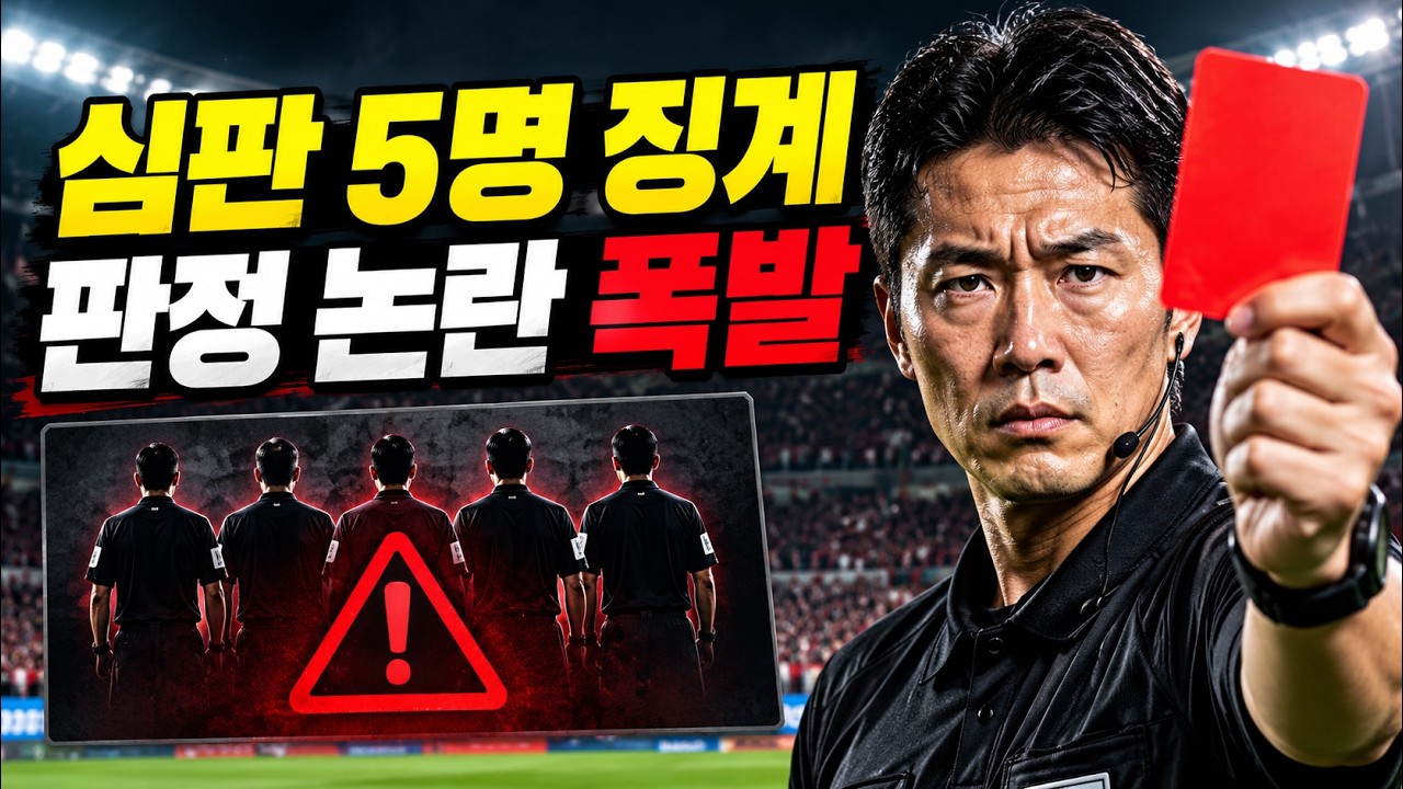K리그 심판 5명 징계 충격! 판정 논란 뒤에 숨겨진 진짜 문제는?