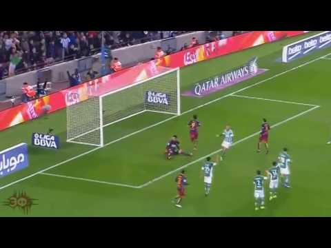 Neymar backheel assist vs Real Betis