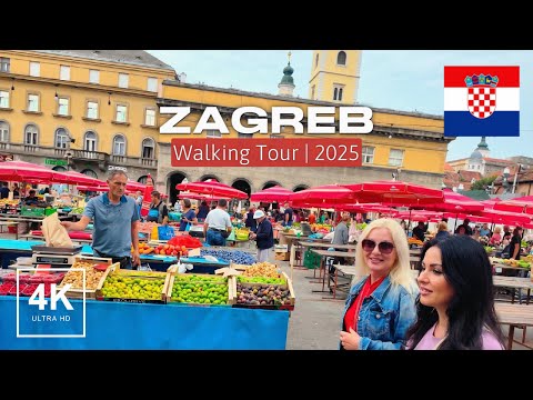 Zagreb, Croatia 🇭🇷 Europe’s Most Underrated Capital | 4K Walking Tour (60fps)