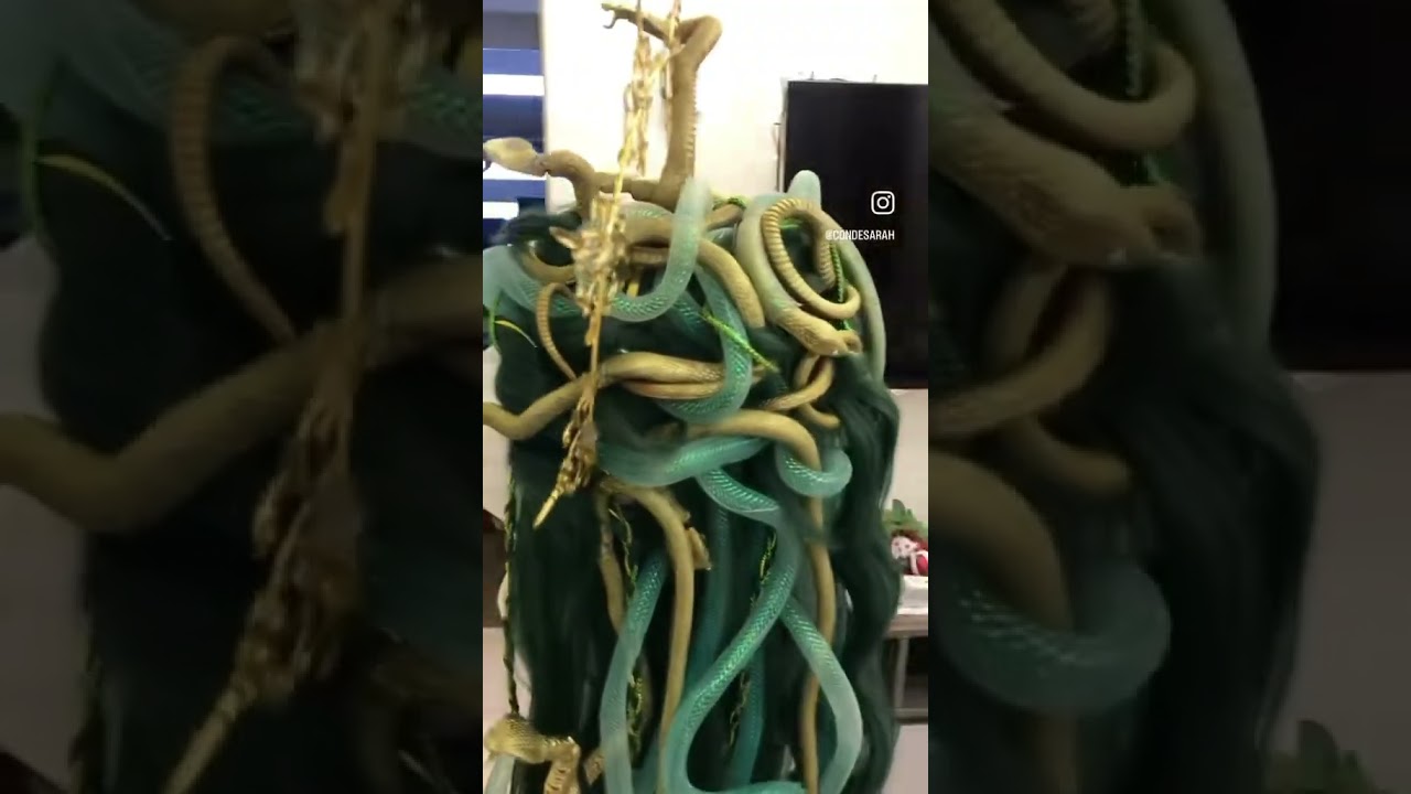 Will be posting in depth tutorial of this Medusa wig! #medusa #tutorial #medusacostume #cosplay #diy
