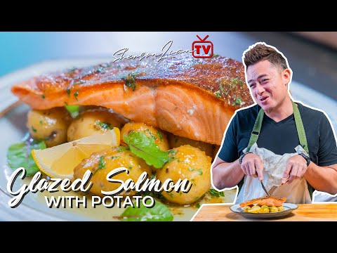 CRISPY SKIN PAN-SEARED SALMON WITH POTATO | SHERSON LIAN