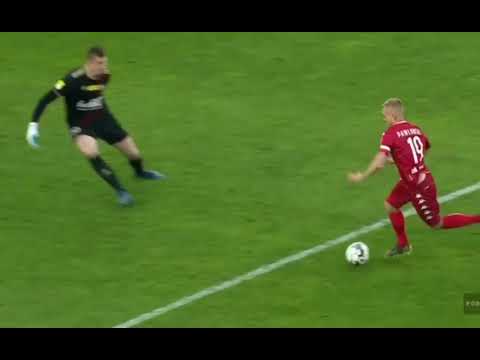 Gol w meczu ŁKS Łódź -  RTS Widzew Bartłomiej Pawłowski