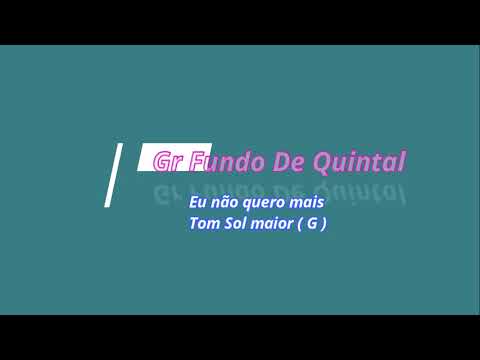 Não Quero Mais - Sandrinho