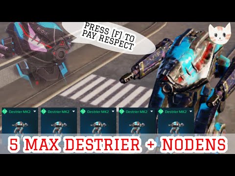 5 Max DESTRIER hangar and Rocket Nodens rupture | War Robots Gameplay