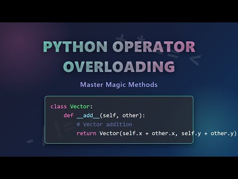 Operator Overloading Magic Method Python Tutorial