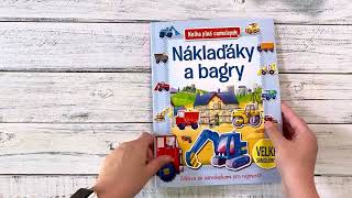 Kniha plná samolepek - Náklaďáky a bagry
