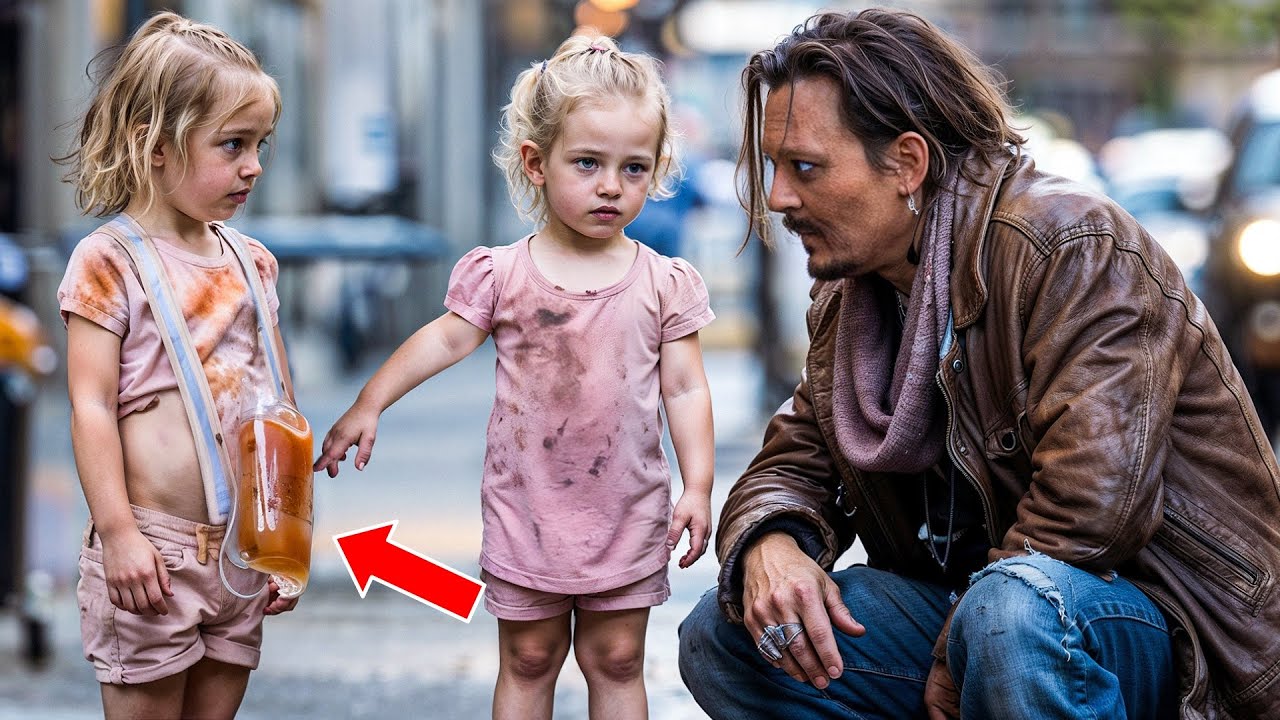 Homeless TWINS Approach Johnny Depp, Their Confession Leaves Him in Tears…