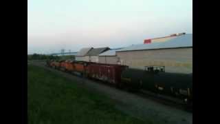 preview picture of video 'CSX/BNSF unit oil train in Maine? 1'