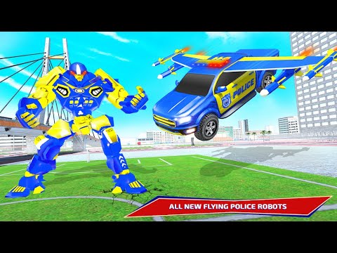Police Dragon Robot Bike Transform Game || Police Eagle Robot Car Transform Game