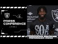 Ameer Abdullah Clelin Ferrell And Nate Hobbs Presser 9 1 22 Raiders NFL