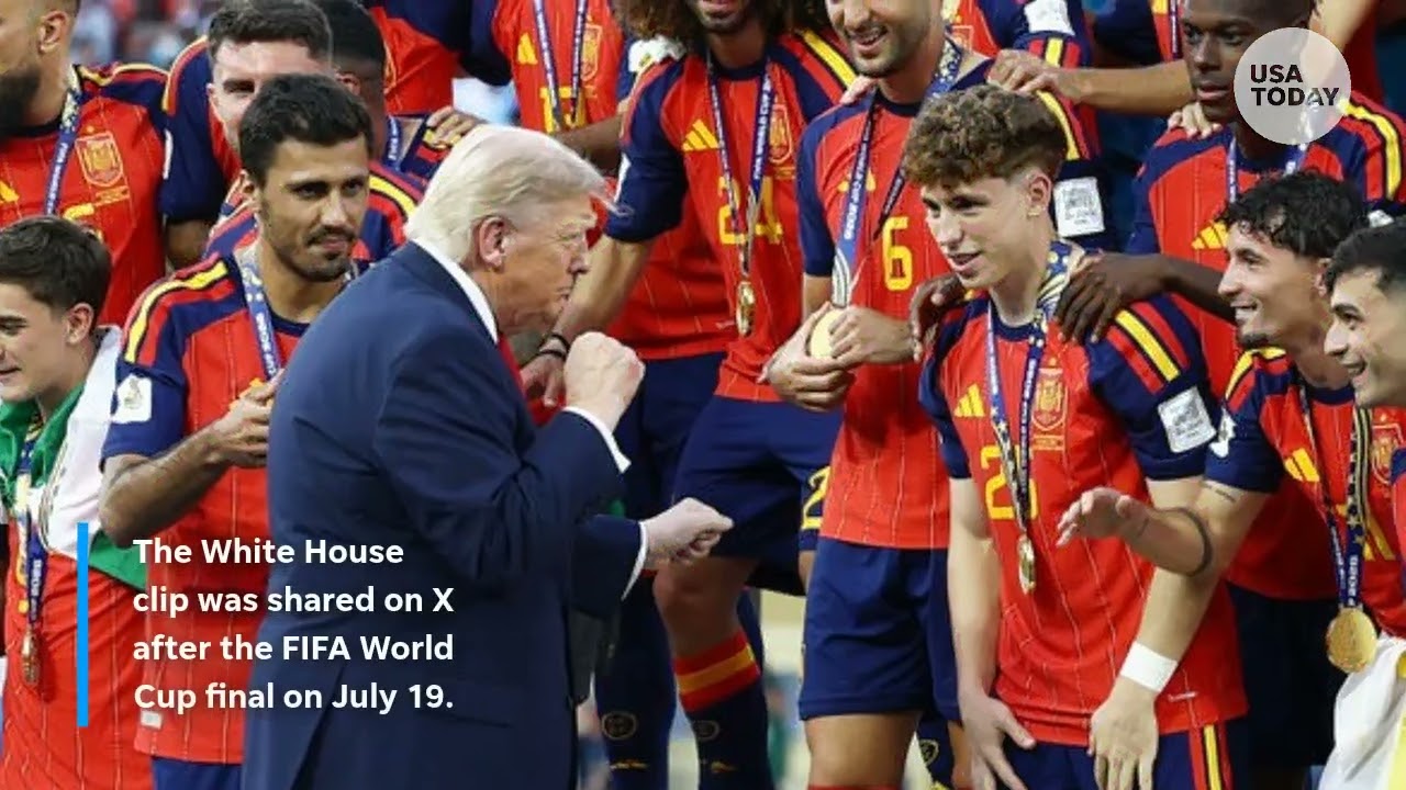 Viral FIFA clip questions Trump's height
