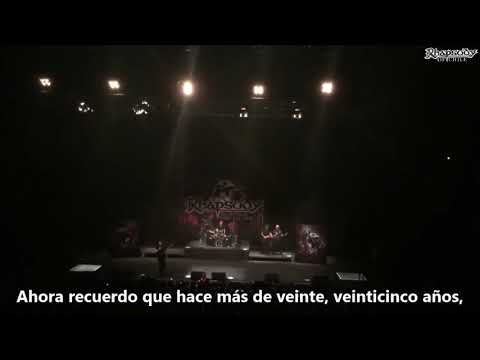 Emocionante discurso de Luca Turilli en el concierto de Rhapsody en Chile
