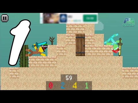 Stickman vs Multicraft: Ragdoll Fight Gameplay Walkthrough #1 (Android, IOS)