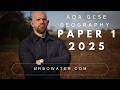 AQA GCSE 9 1 GEOGRAPHY PAPER 1 2025 Physical Geography Revision Outline