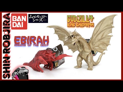 Bandai Movie Monster Series: King Ghidorah (1991) & Ebirah (1966) | Double Review
