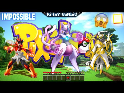 KrixY GaMinG - 3 IN 1 PIXELMON MOD FOR MINECRAFT PE | COMBINE 3 PIXELMON MOD | PIXELMON ANDROID | 2023 !