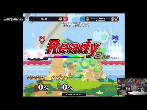 Flynn's Arcade 042 Losers Quarters - Polr8 (Ness) Vs. Kezzup (Ice Climbers) SSBU MELEE