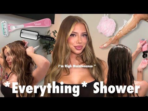 The ULTIMATE SHOWER ROUTINE | Hair, Bodycare, Feminine + Skincare Routine