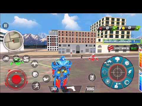 Ambulance Robot Dog Car Games - Android Gameplay