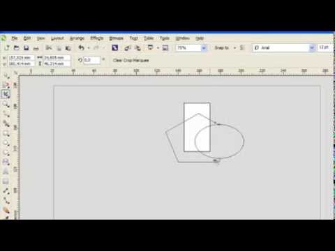 TUT 5 Corel X   How to Use the Tool (Crop; Knife; Eraser and Virtual Segment Delete)