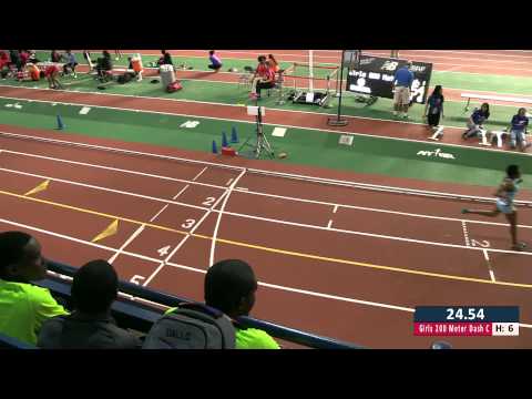 Girls 200m Prelim Heat 6 - New Balance Nationals Indoor 2014