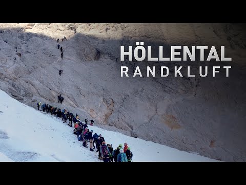 Zugspitze Höllental mit irrer Warteschlange an der Randkluft - Alle Schlüsselstellen im Video!