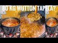 80 Kilo Goat Meat 80 Kilo Mutton Tapela Making Authentic Surat Khatri Gujarati Dish Tapelu Puri