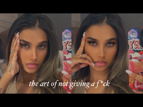 how to stop giving a damn.