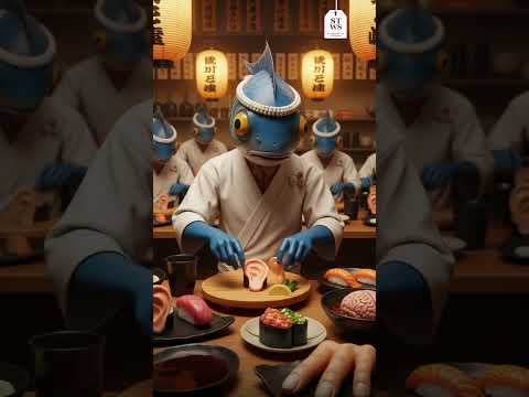 Flipping the Table: What if Fishes ate Humans? #aivideo #stws #fishing #animalrights