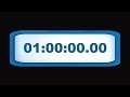 Countdown CLOCK 1 HOUR V 140 TIMER With Sound Effect Ticktack Alarm 4k