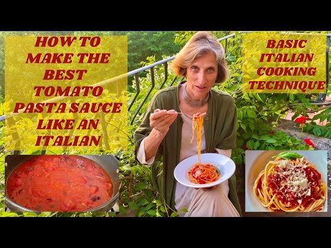 HOW TO MAKE THE BEST TOMATO PASTA SAUCE | BASIC TECHNIQUE OF ITALIAN COOKERY | SPAGHETTI AL SUGO