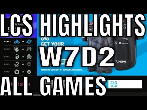 LCS Highlights ALL GAMES W7D2 Summer 2021
