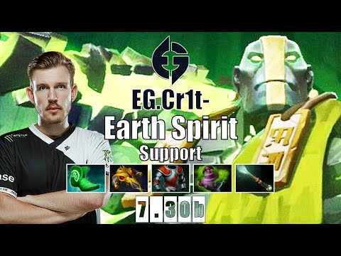 Earth Spirit Support | EG.Cr1t- | GRANDMASTER TIER EARTH SPIRIT POS 4 | 7.30b Gameplay Highlights