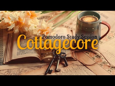COTTAGECORE Aesthetic | STUDY Session | POMODORO TIMER 50/10 | ASMR Writing Pages & Nature Sounds