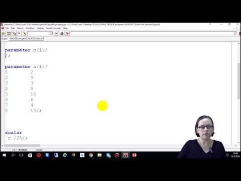 EXCEL'den GAMS'e Veri Aktarma