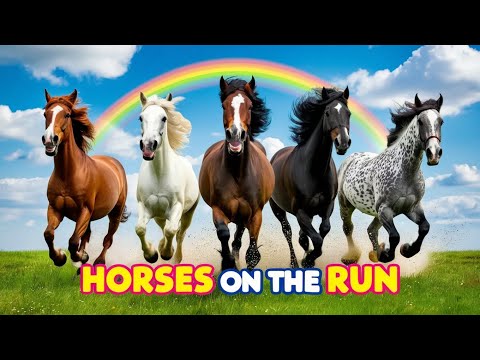 Horses on the Run | Kids Songs & Nursery Rhymes | KikiKiddie