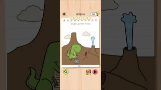 Brain Test 5 Level 41: Wake up the t-rex Walkthrough