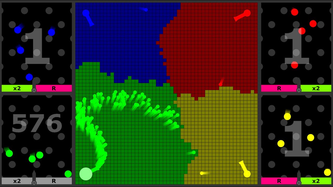 Multiply or Release - Marble Race in Algodoo
