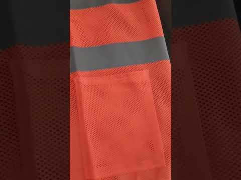 High visibility reflective safety jacket for construction
