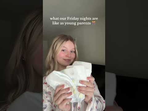 Friday nights as young parents #short #parents #couples #shortfeed