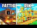 FATTIG vs RIK Tåg Tävling I Minecraft!