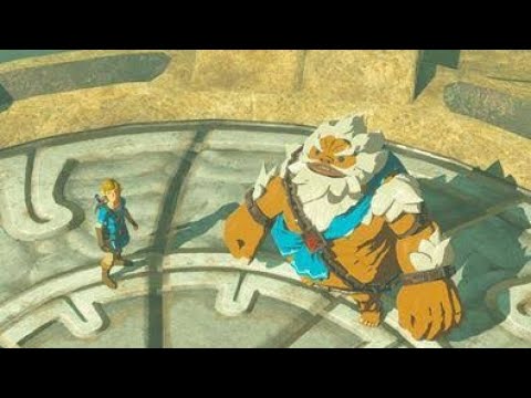 LINK SAVES DARUK ZELDA BREATH OF THE WILD CUTSCENE
