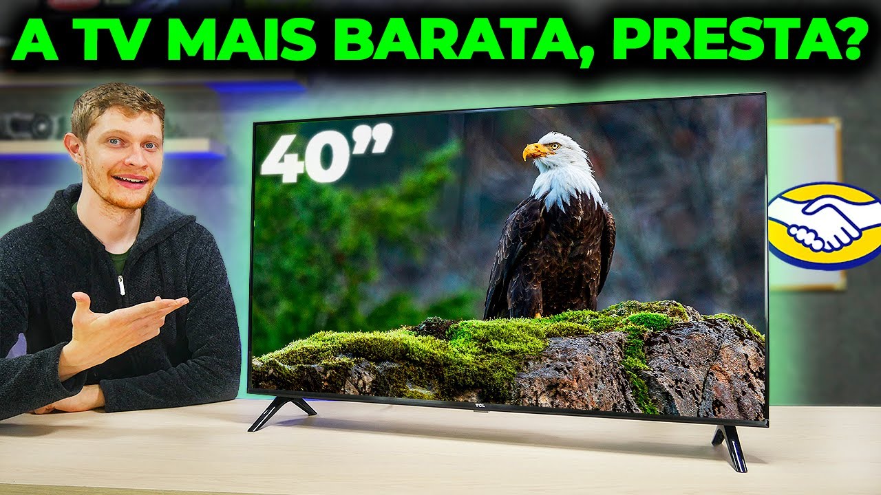 Miniatura da avaliação em vídeo de Smart TV 40 Polegadas TCL QLED Full HD 40S5K