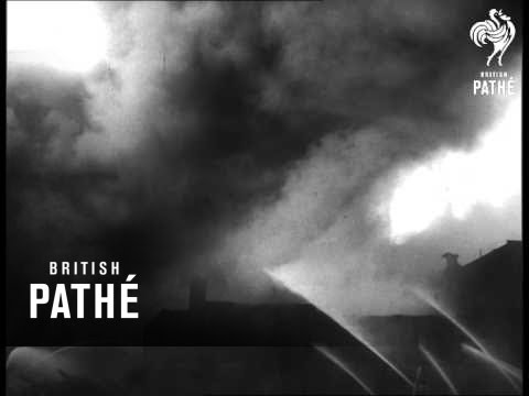 Union Stockyards Ablaze In Chicago (1956)