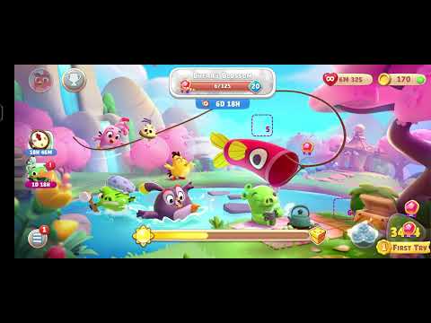 Angrybird Journey land 20 Cherry blossom Cross Level 3421 To 3425  V#907  #nocopyright #gamingvideo