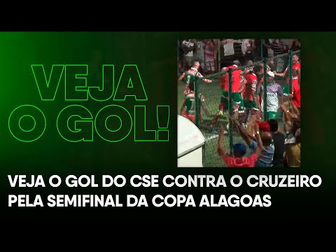 Veja o gol do CSE contra o Cruzeiro pela semifinal da Copa Alagoas