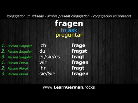 Learn German Verbs ► fragen ⇔ to ask ⇔ preguntar ◄ Aprender Alemán | DE ⇔ EN ⇔ ES |
