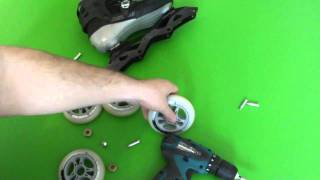 preview picture of video 'How to disassemble inline skate wheels and bearings? HD'