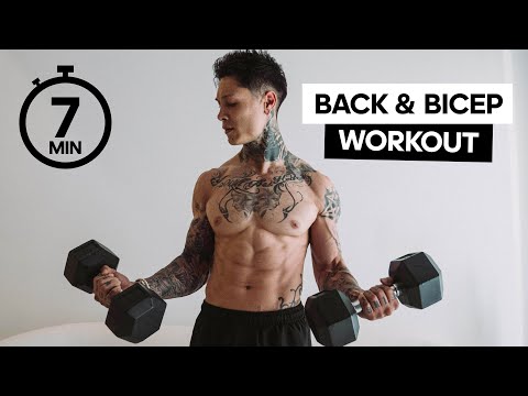 BEST BACK & BICEPS WORKOUT FROM HOME | DUMBBELLS ONLY